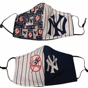 Set of 2 NY Yankees Face cover Unisex